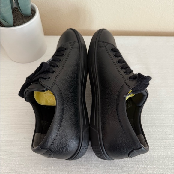 Birkenstock Black Leather Casual Orthotic Sneakers - Picture 10 of 14